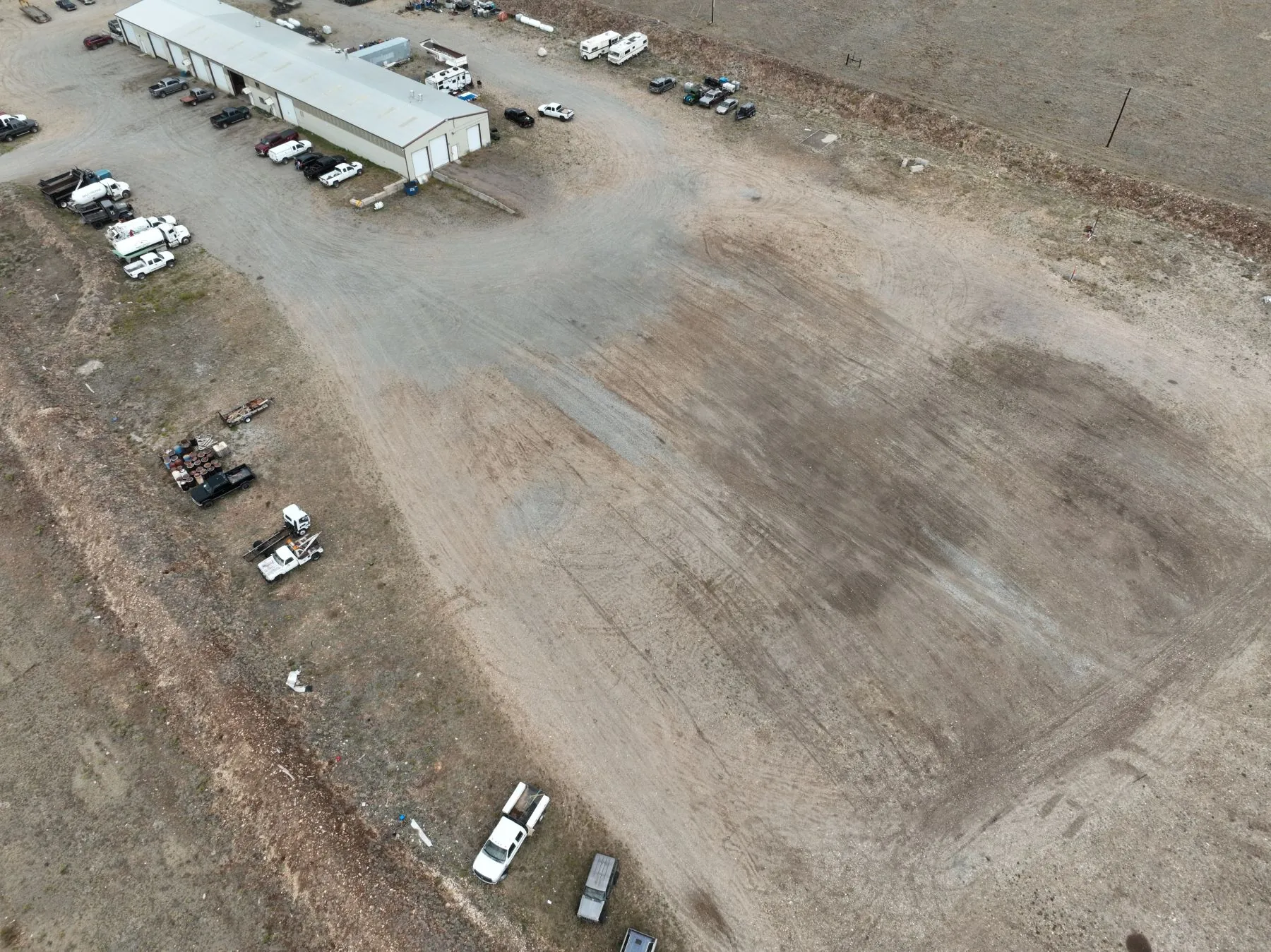 Commercial site aerial overview for data collection